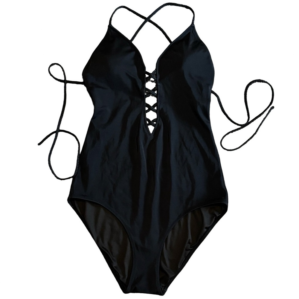 Victoria's Secret * Women’s Black One Piece Push-up Bra Swimsuit Size Medium